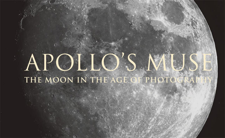 Cover image for The Met publication, Apollo's Muse: The Moon in the Age of Photography, showing a photograph of the moon.