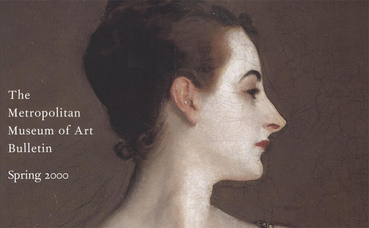Detail of The Metropolitan Museum of Art Bulletin from Spring 2000 featuring John Singer Sargent's Madame X
