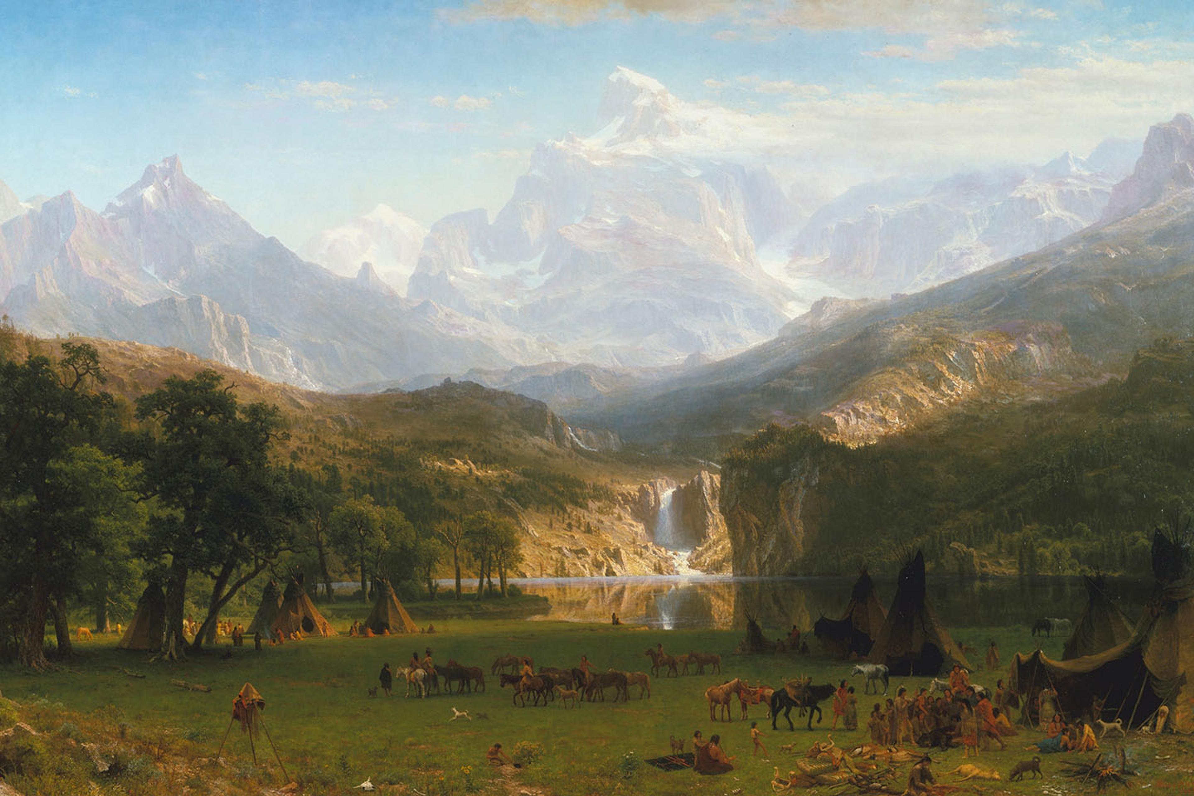 Albert Bierstadt's "The Rocky Mountains, Lander's Peak"