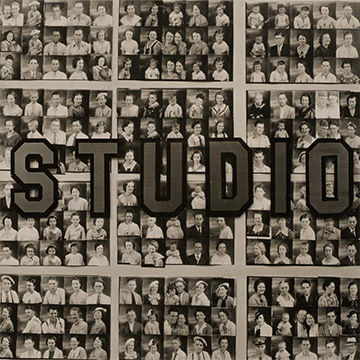 Contact sheets with the word "STUDIO" in large letters